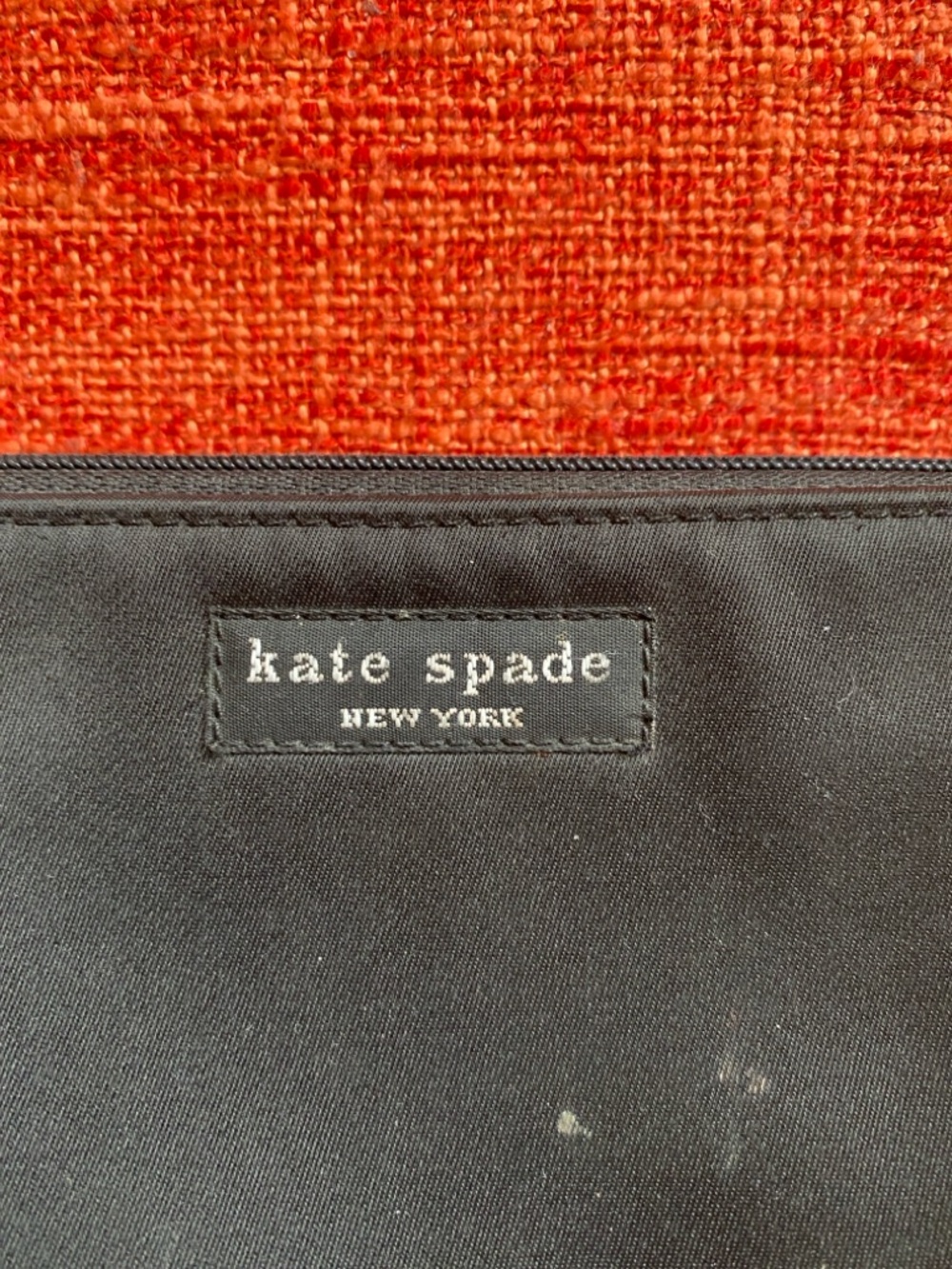 VTG 90s Kate Spade Satin Sam Makeup Case Bag Pouch - Picture 5 of 10